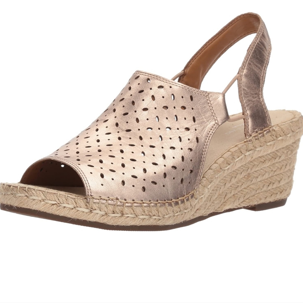 Clarks Artisan Espadrille Wedges Sandals